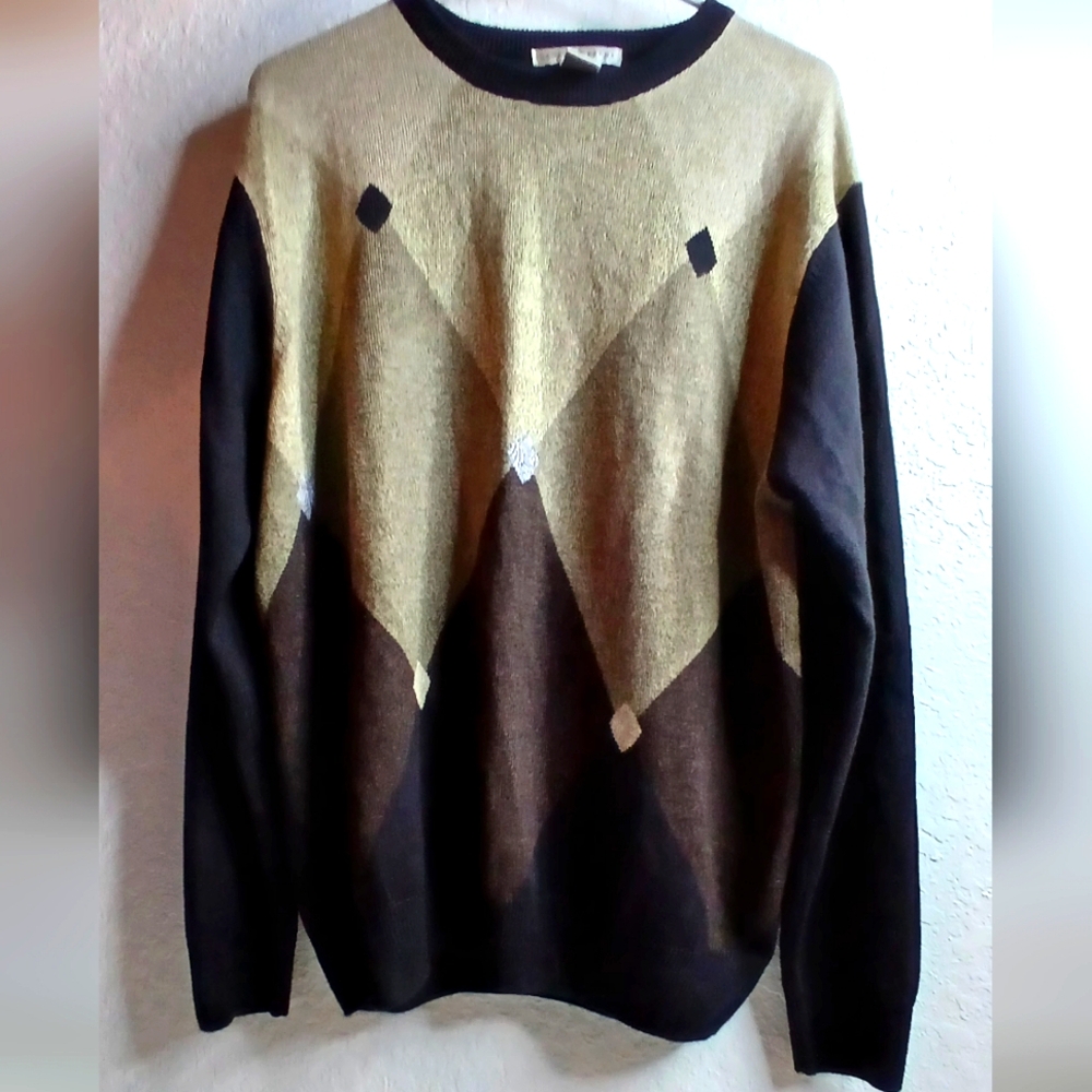Geoffrey Beene Men’s Sweater - Black and Brown